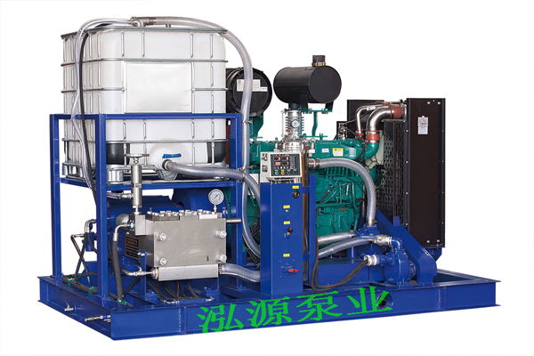 高壓清洗設(shè)備換熱器清洗現(xiàn)場(chǎng)